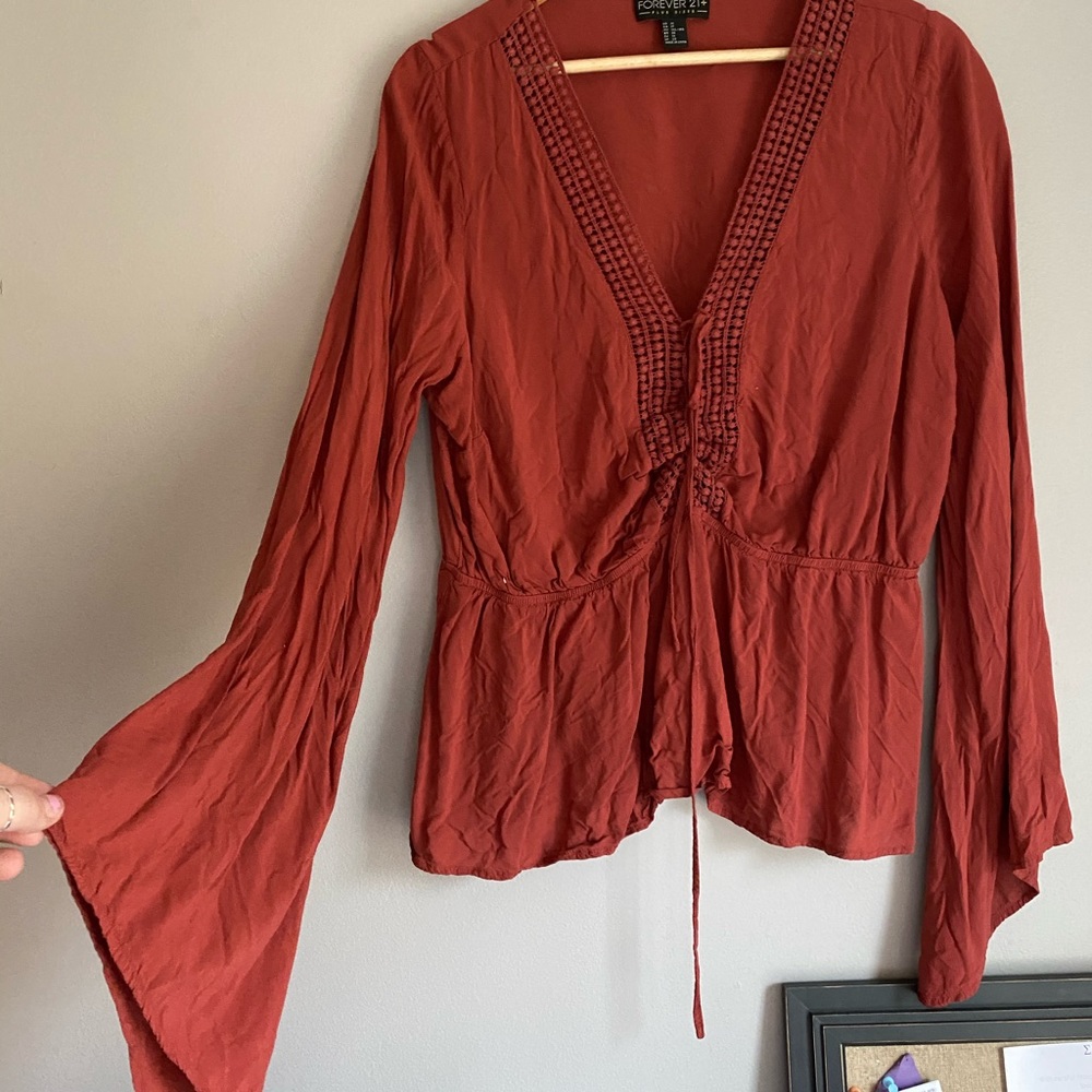 Rust orange top